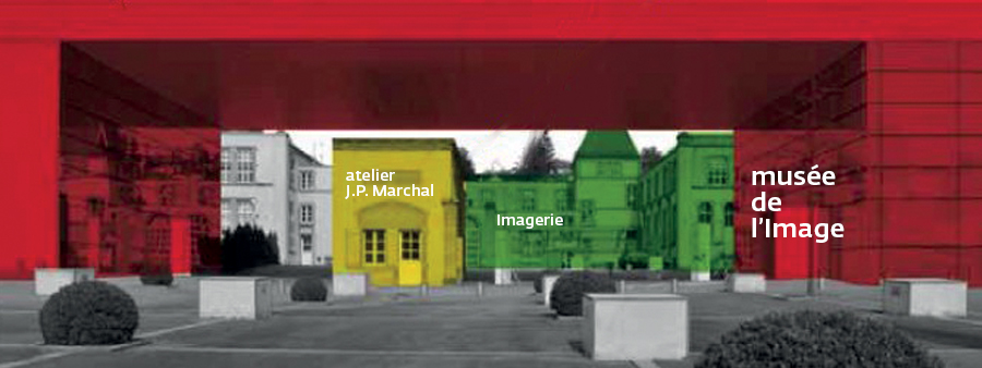 vue extérieur parvis parking musée de l'image épinal